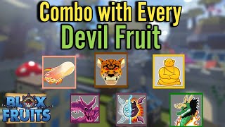 Best COMBO with Every Devil Fruit in Blox Fruits [upl. by Eberto]