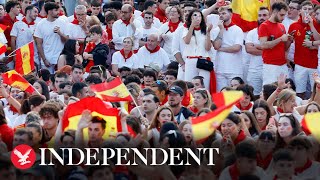 Live Spain fans celebrate Euro 2024 final win against England [upl. by Agnimod]