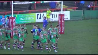 Keighley Cougars v Whitehaven RLFC 16th Feb 2014 [upl. by Aneladgam]