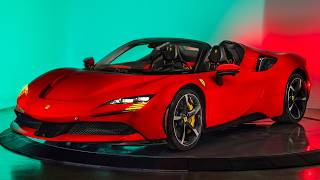 Ferrari SF90 Spider POV Walkaround  ASMR Interior and Exterior  Rosso Corsa [upl. by Lessirg]