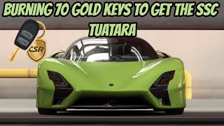 CSR2  Burning 70 keys to get the SSC Tuatara Concept [upl. by Namyw]