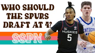 Who Should The Spurs Draft At 4  SSPN Clips [upl. by Delanos79]