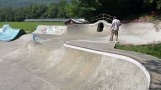 Warren Vermont DIY skatepark filmed July 2024 [upl. by Simmie]