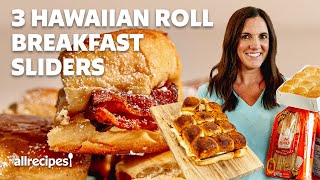 3 Breakfast Sandwiches Made on Hawaiian Rolls  Allrecipes [upl. by Compte]