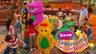 Celebrating Around the World  Barney 💜💚💛  SUBSCRIBE [upl. by Erastes]