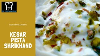 Kesar Pista Shrikhand Recipe  Dryfruit Shrikhand Recipe  How to make Shrikhand at home [upl. by Greeson731]