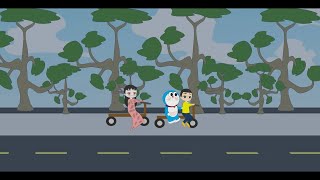 Doraemon Malay 2024  Cik Ponti Balik Kampung Naik Basikal [upl. by Tull]