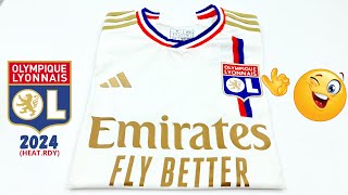 Olympique Lyonnais maillot domicile 2324 player version Unboxing amp Review  ASMR [upl. by Attenauqa]