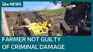 Farmer who flipped car off his land found not guilty of criminal damage  ITV News [upl. by Tija423]