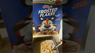 Frosted Flakes with chocolate Nesquik milkbreakfast weightloss peace music soul [upl. by Yelraf]