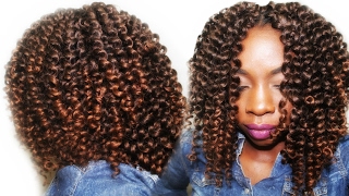 How To Crochet Curly Hair  Ombre T1B30 Waterwave [upl. by Persian]