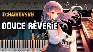 Sweet Dreams by Tchaikovsky Douce Rêverie  Piano Tutorial Score [upl. by Oidualc]