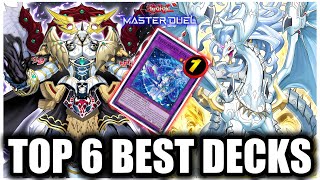 TOP 6 BEST DECKS in MASTER DUEL [upl. by Phyl622]