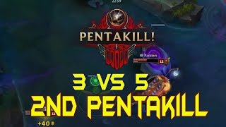 The 2nd PENTAKILL of 2017 World Championship  FB Padden Kogmaw Pentakill  FB vs RPG highlights [upl. by Oinotnaocram]