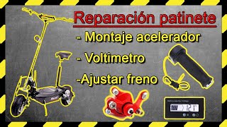 🛴REPARACIÓN PATINETE ELÉCTRICO  Motor 36v 1000w 🔧 Pt2 [upl. by Assiralk]