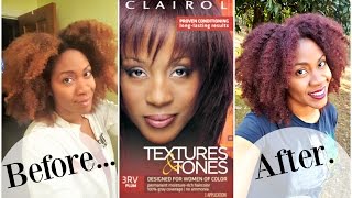 How I Color Using Clairol Textures and Tones Plum  Naturally Michy [upl. by Crandell]