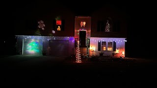 Christmas decorations 2023 Tour Lights blow molds Decorate Govee [upl. by Jadd]