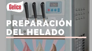 COMO PREPARAR HELADO CON LA MAQUINA GELICE BQL818T  Máquina para hacer helado suave [upl. by Nomaj]