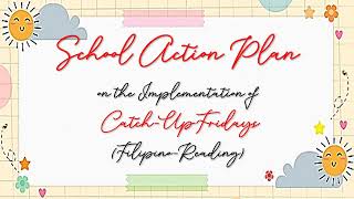 SAMPLE ACTION PLAN FOR CATCHUP FRIDAYST Rachels Channel [upl. by Eahsal]