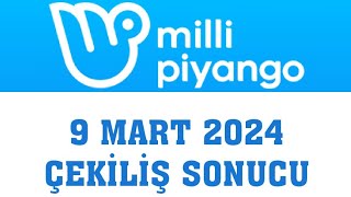 Milli Piyango Çekiliş Sonuçları 9 Mart 2024 [upl. by Eirellav]