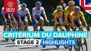 Tense Finale Upsets Stage Favourites  Critérium Du Dauphiné 2022 Stage 2 Highlights [upl. by Duile]