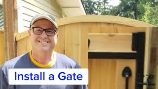 How to Install a Gate [upl. by Adirem]