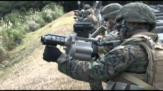 Marines Fire Grenade Launchers at M32A1 Missile Range [upl. by Kenton]