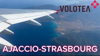 TRIP REPORT Volotea Airbus A319 from Ajaccio AJA to Strasbourg SXB [upl. by Urania942]