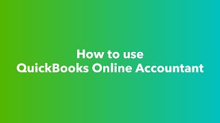 How to use QuickBooks Online Accountant [upl. by Laaspere]