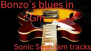 Bonzos blues in Gm jam track [upl. by Elephus]