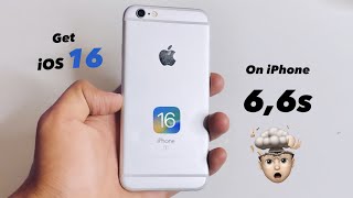 Install amp Download IOS 16 on iPhone 6s  Get iOS 16 beta on iPhone 66s [upl. by Arreyt741]