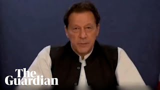 Imran Khan claims party election victory in AI message [upl. by Ardnasela]