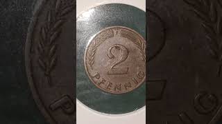 1958F Germany 2 Pfennig [upl. by Fayth388]