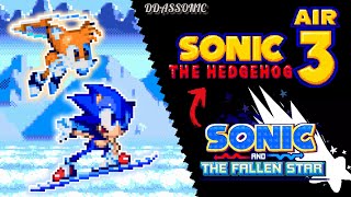 Fallen Star Sonic amp Tails in Sonic 3 AIR  ✪ Sonic 3 AIR Mod [upl. by Oileduab]