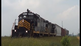 GP16 SMOKE SHOW NDampW Railroad ON BAD TRACK [upl. by Dymphia]