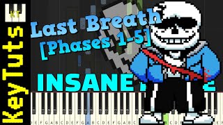 Undertale Last Breath Phases 15  Insane Mode Piano Tutorial Synthesia [upl. by Mozza259]