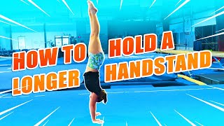 Gymnastics How To Hold A Handstand Longer Rachel Marie [upl. by Mani]