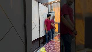 Sliding wardrobe with mirror ₹ wardrobe trending viralvideo [upl. by Misa106]