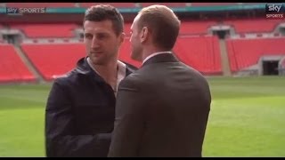 Watch Carl Froch push George Groves and Groves reaction [upl. by Ecirb]