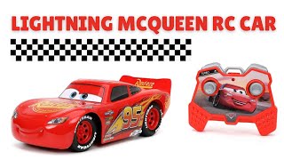 Lightning McQueen RC Car Toy Review [upl. by Cordy]