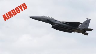 F15 Strike Eagle Takeoffs • RAF Lakenheath [upl. by Aziul]