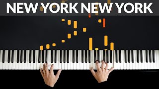 New York New York  Frank Sinatra  Tutorial of my Piano Cover [upl. by Tucky]