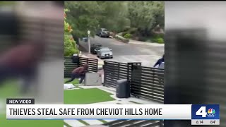 Thieves steal safe from Cheviot Hills home [upl. by Ollayos]