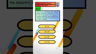 Problem 31 What is the permittivity of the dielectric medium [upl. by Adev33]