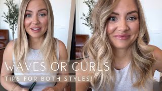 2024 Bouncy Curls or Beach Waves  How to Tips for BOTH Styles [upl. by Gagnon]