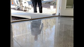 Concrete Polishing From Start To Finish  10 Step Grind [upl. by Aloin32]