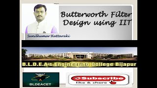 Butterworth Filter Design using IIT [upl. by Paterson]