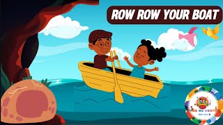 Row Row Row Your Boat  Nursery Rhymes  La La World Kidzy Kids  Kids Songs with Lyrics [upl. by Crystal588]