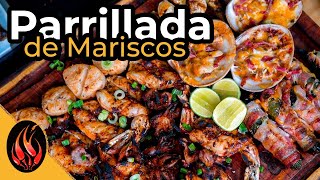 PARRILLADA de MARISCOS  TOQUE Y SAZON [upl. by Nashoma195]