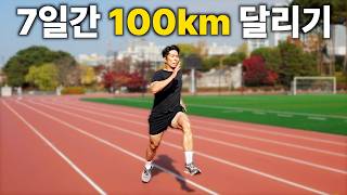 7일 동안 100km를 달리면 생기는 일 [upl. by Jarnagin421]